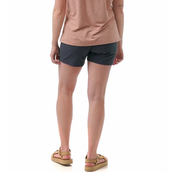 Flylow Life Short Womens Sz 12 Green Gray UPF 50+ Hiking Activewear Stretch $75 - Picture 7 of 16